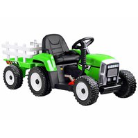 Elektrický traktor Cipísek s přívěsem zelený