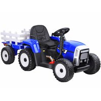 Elektrický traktor Cipísek s přívěsem modrý