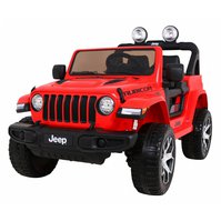 Dětské elektrické auto Jeep Wrangler Rubicon Červené