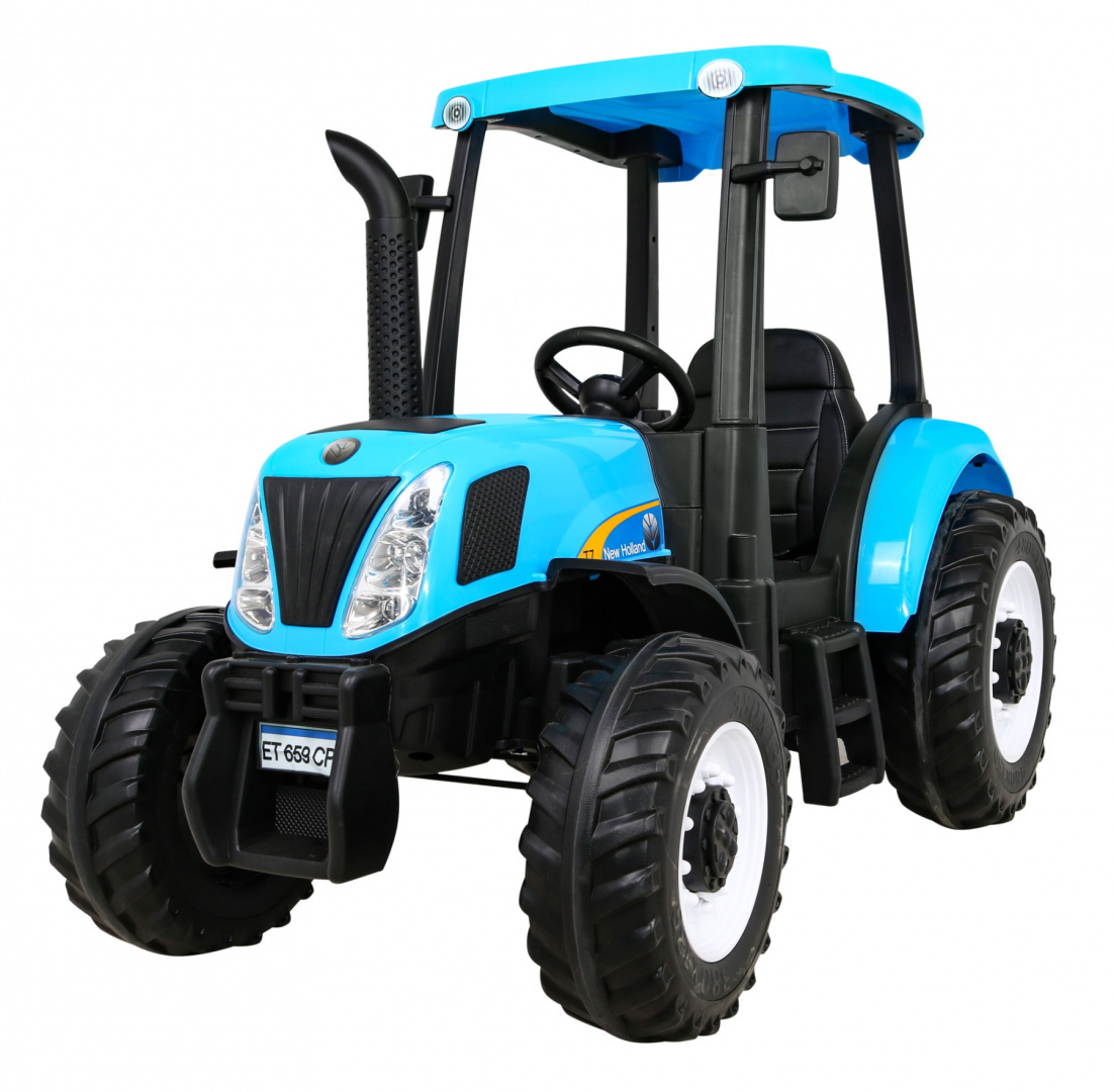 Dětský elektrický traktor New Holland Modrý