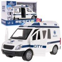 Interaktivní policejní auto 1:16 Bílá