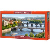 Puzzle 4000 ks Pražské mosty a Vltava