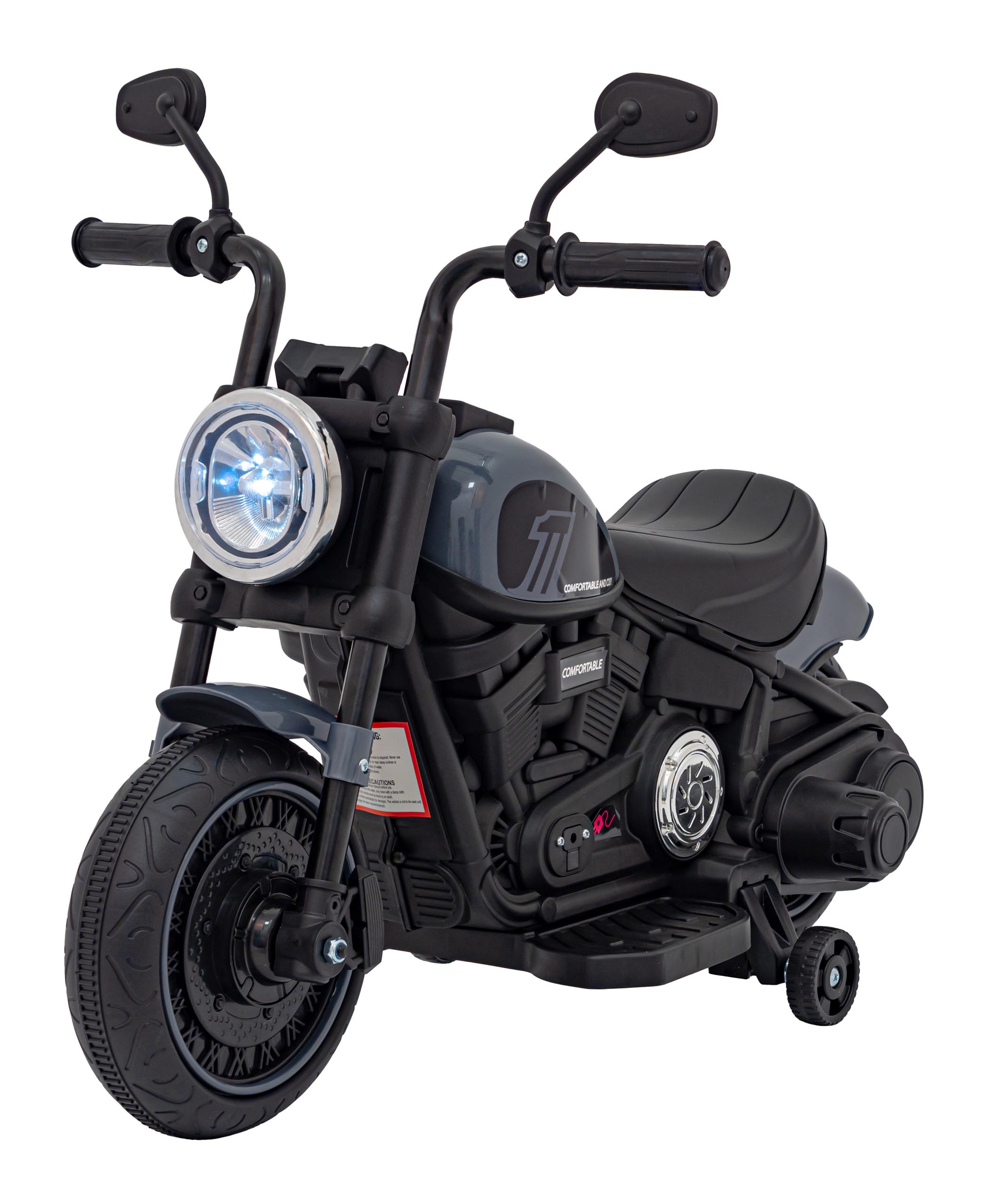 Dětská elektrická motorka Chopper Faster šedá