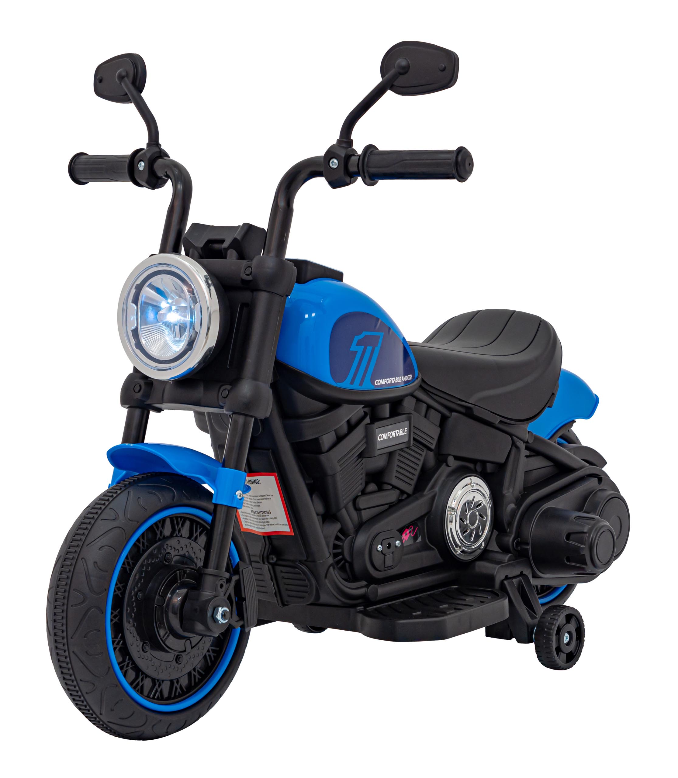 Dětská elektrická motorka Chopper Faster modrá