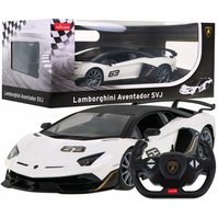 Rastar 96010 Lamborghini Aventador SVJ Performance na dálkové ovládání 1:14 Bílá