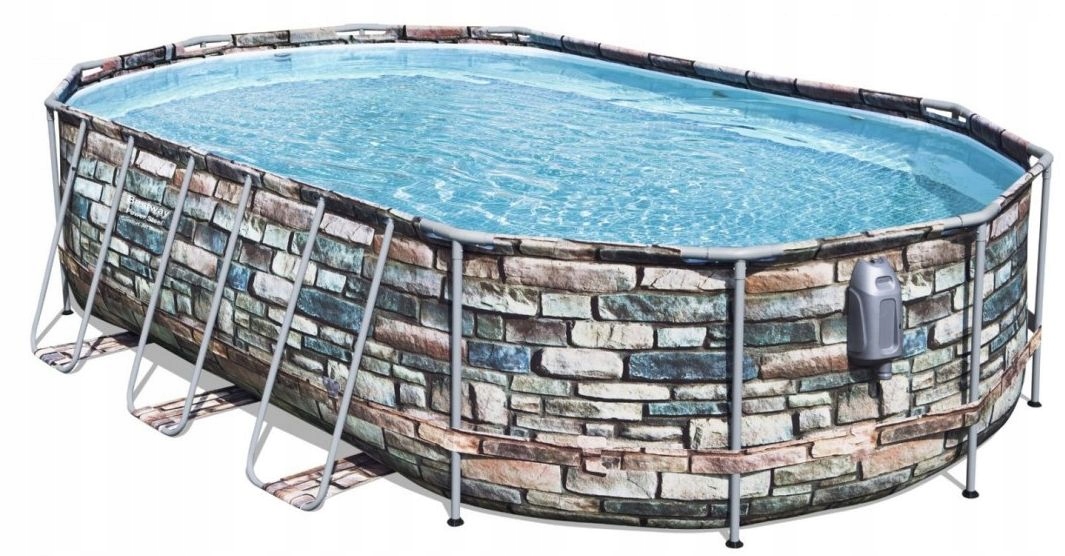 Bestway 56719 Bazén s konstrukcí Power Steel Swim Comfort Jet Series 610 x 366 x 122 cm