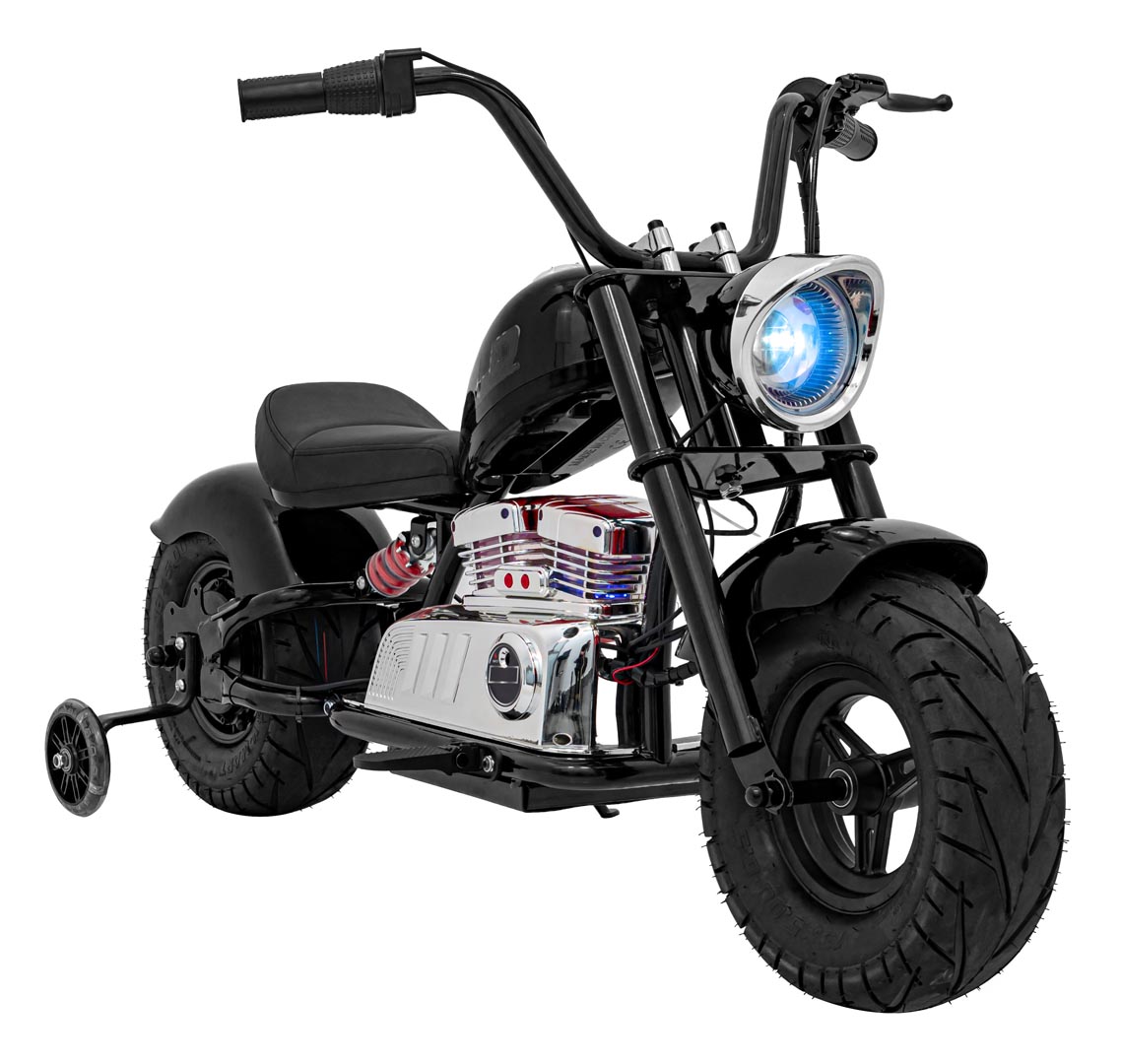 Dětská elektrická motorka Chopper Warrior 36V černá
