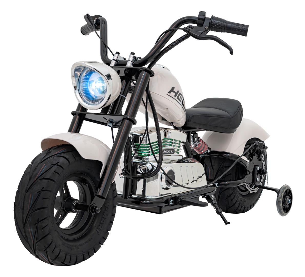 Dětská elektrická motorka Chopper Warrior 36V bílá