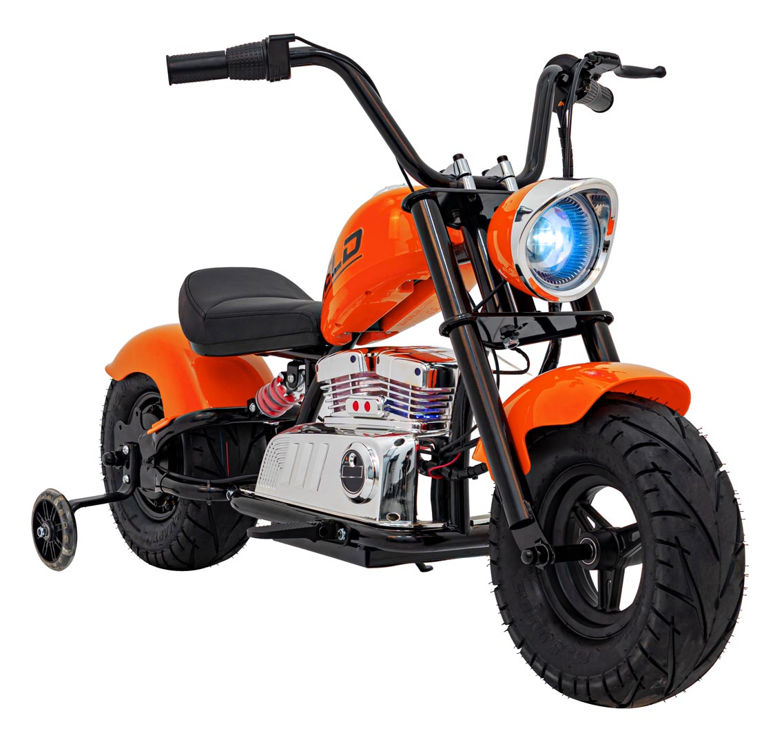 Dětská elektrická motorka Chopper Warrior 36V oranžová