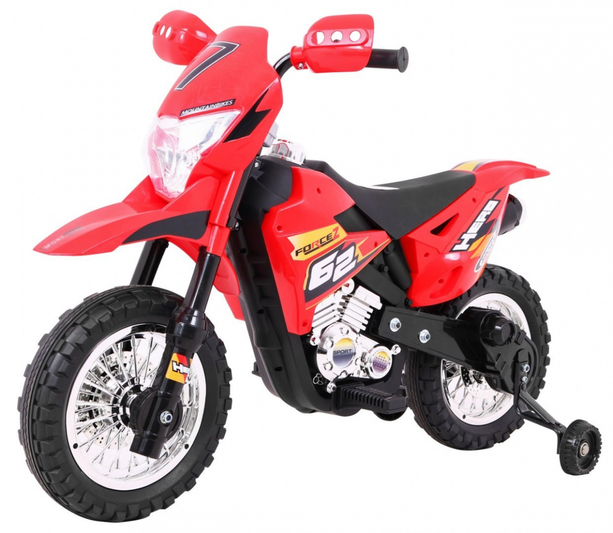 Dětská elektrická motorka CROSS Červená