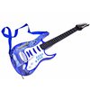 Dětská elektrická kytara + mikrofon zesilovač modrá 5.jpg