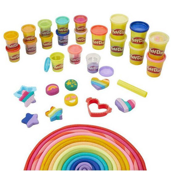 Hasbro Třpytivá plastelína Play-Doh 21 barev + formičky 1.jpg