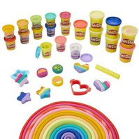 Hasbro Třpytivá plastelína Play-Doh 21 barev + formičky