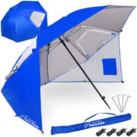 Plážový slunečník Korcula UPF 50+ na pláž i do zahrady 240 cm