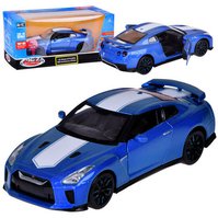 Kovové autíčko Nissan GT-R 1:32 Modrá