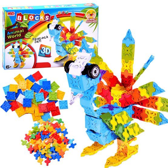 Kreativní 3D stavebnice Páv 227 ks 5.jpg