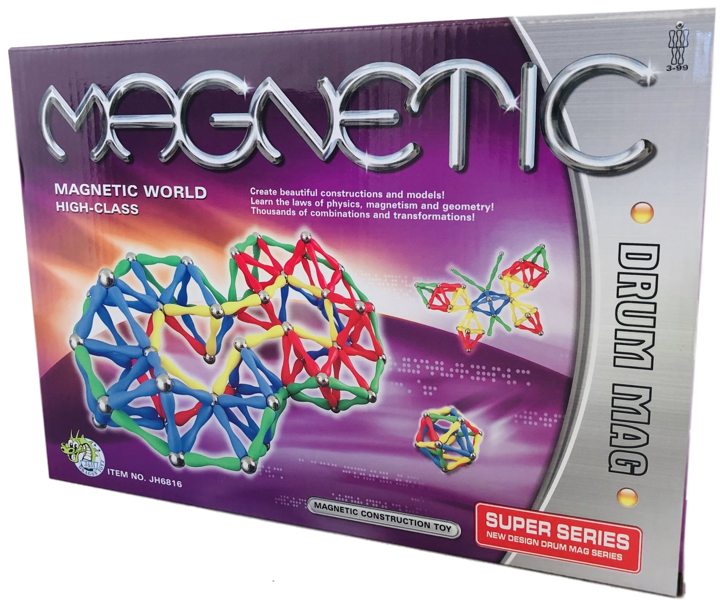 Magnetic sada barevných magnetických prvků