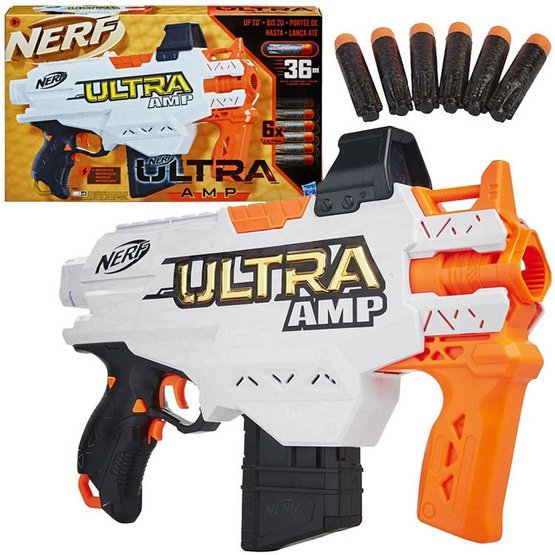 NERF Dětská automatická pistol Ultra AMP + 6 nábojů.jpg