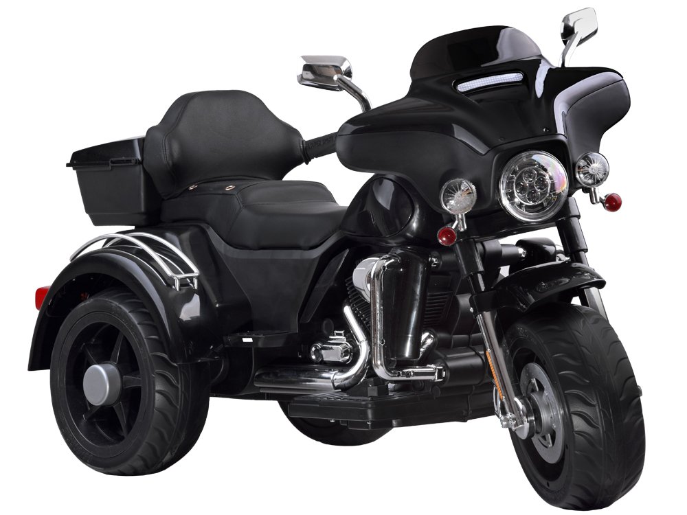 Dětská elektrická motorka Chopper Black