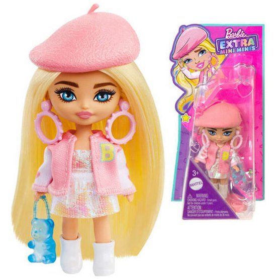 Panenka Barbie Extra Mini Minis s baretkou HLN48 8,5 cm 1.jpg