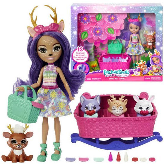 Panenka Enchantimals Danessa Deer 18 cm se zvířátky 1.jpg