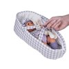 Panenka Newborn s králíčkem v košíku 32 cm Šedá 3.jpg