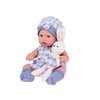 Panenka Newborn s králíčkem v košíku 32 cm Šedá 4.jpg
