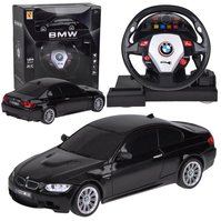 RC Autíčko Sports BMW M3 s volantem 1:24 Černá RC Autíčko Sports BMW M3 s volantem 1:24 Černá