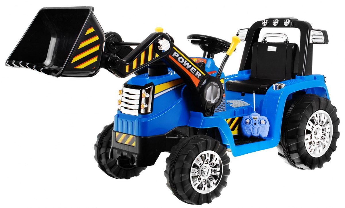 Dětský elektrický bagr Modrý