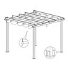 Zahradní pergola Para Sole ESTIVO 3×3 m 11.jpg