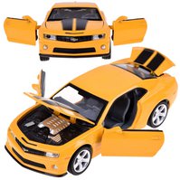 Kovové autíčko Chevrolet Camaro SS se zvuky a světly 1:32 Žlutá
