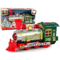 Sváteční lokomotiva Christmas Zelená