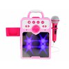 Přenosný reproduktor s mikrofonem Boombox Růžová