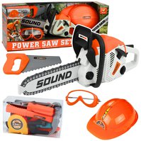 Detska_motorova_pila_s_helmou_a_naradim