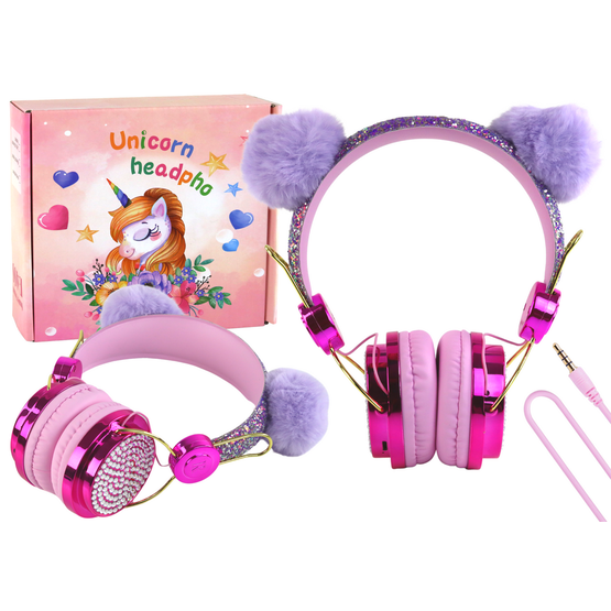 Detska_ruzova_sluchatka_s_ousky_a_mikrofonem