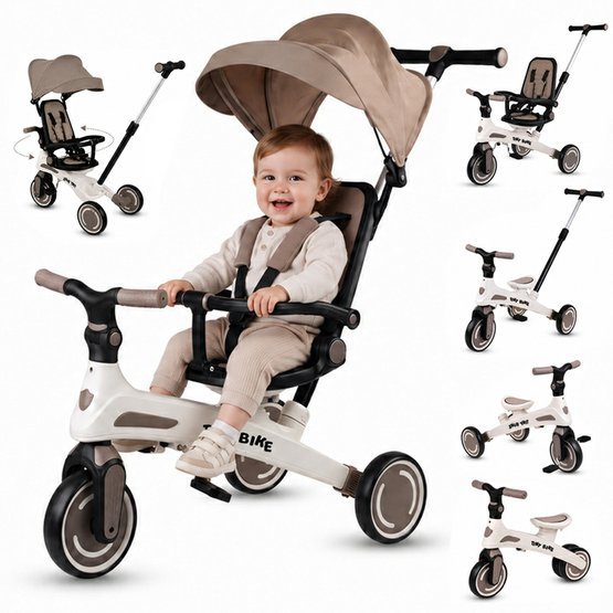 Detska_trikolka_5v1_Tiny_Bike_s_vodici_tyci_hneda