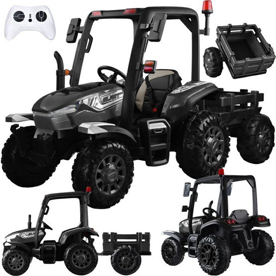 Detsky_traktor_4x4_s_privesem_12V_cerny