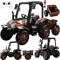 Detsky_traktor_4x4_s_privesem_12V_hnedy