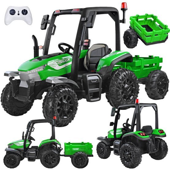 Detsky_traktor_4x4_s_privesem_12V_zeleny