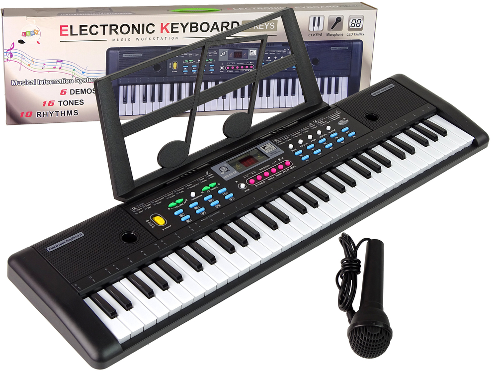 Dětský keyboard 61 kláves s mikrofonem MQ-6112