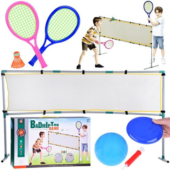 Sportovni_sada_3v1_sit_badminton_mic_disk