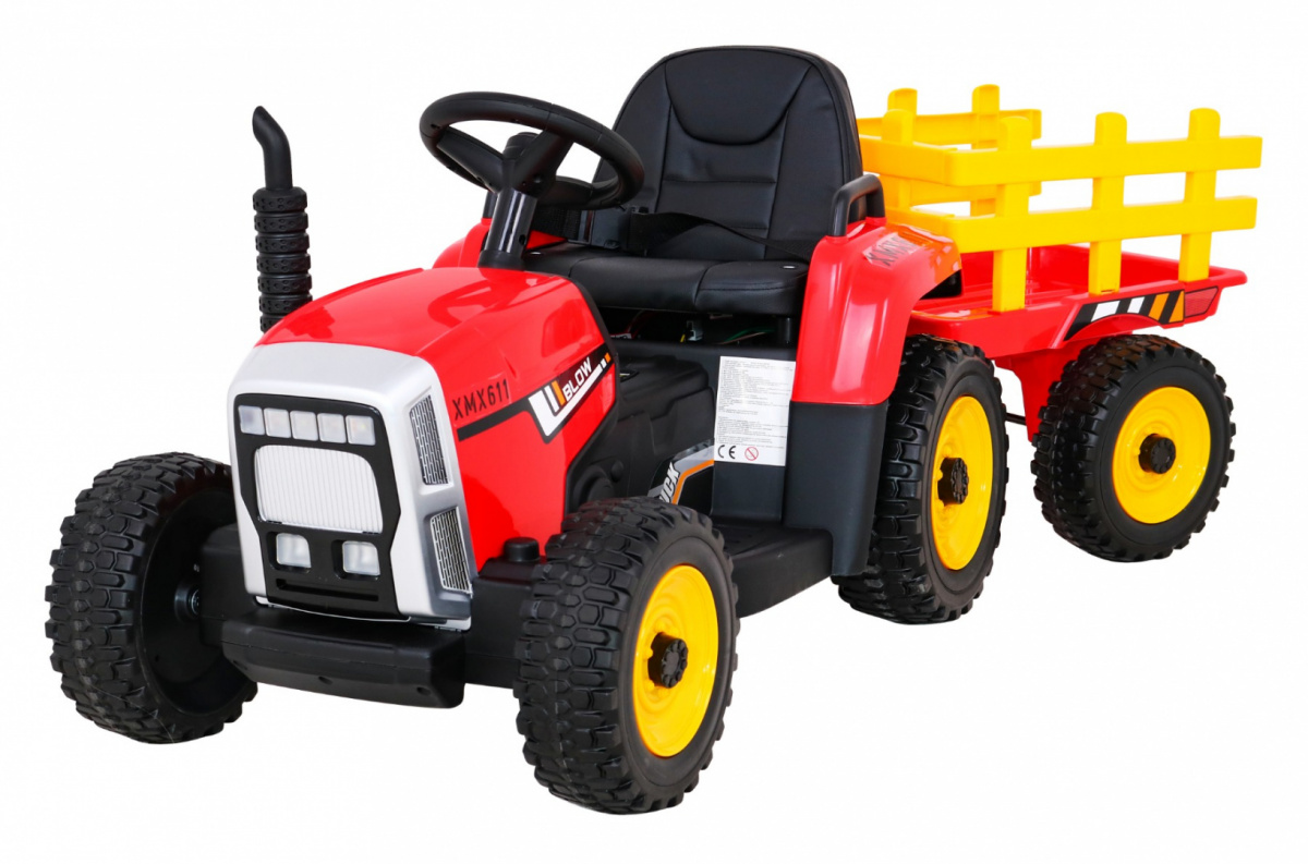 Dětský elektrický traktor Blow Červený